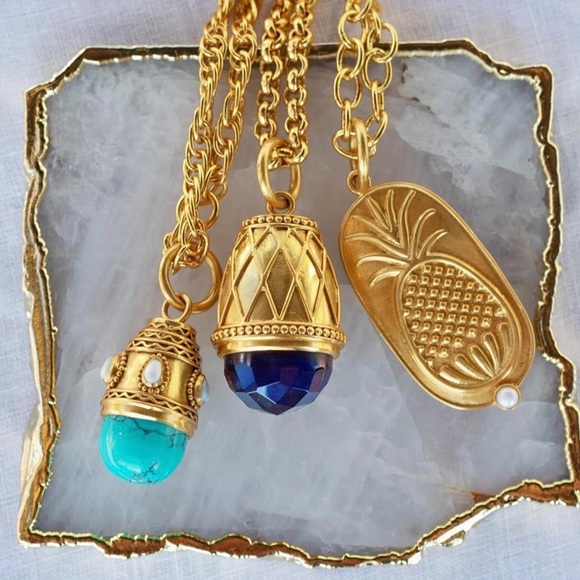 Julie Vos Jewelry - NWT Authentic Rare Luxury Minimalist Julie Vos Sapphire Blue Statement Necklace